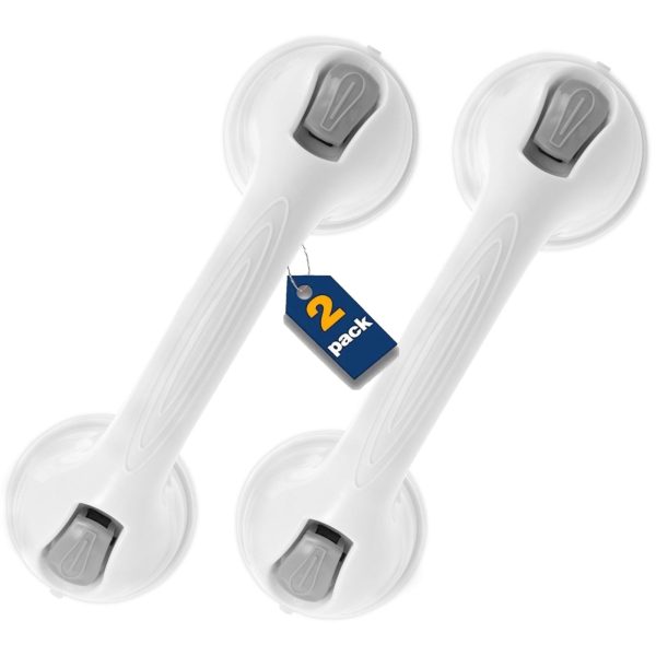 Tcwhniev Strong Suction Cup Safety Grab Bar Handle Handrail for Bathroom, Bathtub, Shower & Toilet, Handicap, Elderly