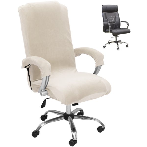 Office Chair Cover with Armrest Covers Stretch Desk Chair Cover Machine Washable Computer Office Chair Cover Easy to Install Office Chair Protector Cover Rotating Chair Covers for Office Home