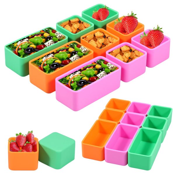 Silicone Lunch Box Dividers Reusable Non-Toxic,BPA Free,Dishwasher Safe Bento Box Accessories Lunch Box Dividers