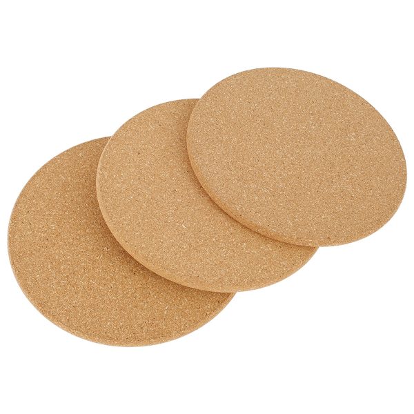 Tcwhniev 6Pack Round Cork Trivets for Hot Dishes, Plates, and Kitchen Countertops, Multifunctional Heat Resistant Corkboard Pads for Hot Pots, Pans, Plates, Planters(7.48 in)