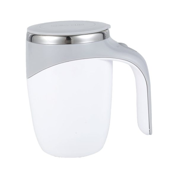 Hvxrjkn Self Stirring Mug,Self Stirring Coffee Mug 400ml Electric Stainless Steel Automatic Self Mixing Spinning Mixer Cup for Home Office Travel
