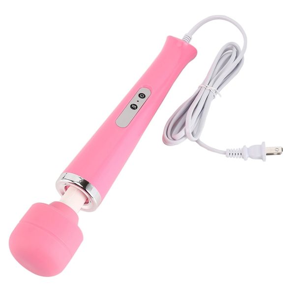 Hvxrjkn Wand Massager with 10 Powerful Speeds and Vibration Patterns Personal Body Massager for Back Neck 360° Bendable Pink