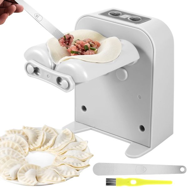 Jetcloudlive Fully Automatic Household Dumpling Machine,Electric Empanada Dumpling Maker Press Mold,Momo Potsticker Ravioli Wonton Pierogi Maker Machine