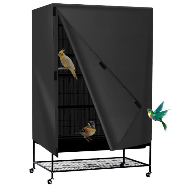 Bird Cage Cover Waterproof Oxford Cloth Pet Cage Cover Adjustable Birdcage Cover Large Parrot Cage Cover Safe Bird Night Cover for Parakeet Parrot Cockatiel More Finches