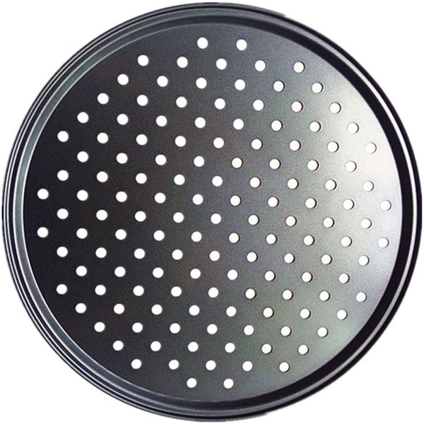 Hvxrjkn 32Cm Steel Pizza Pan With Holes Pizza Tray Baking Tray Non-Stick Pizza Baking Pan Round Perforated Pizza Baking Pan For Home Restaurant Kitchen Oven Baking