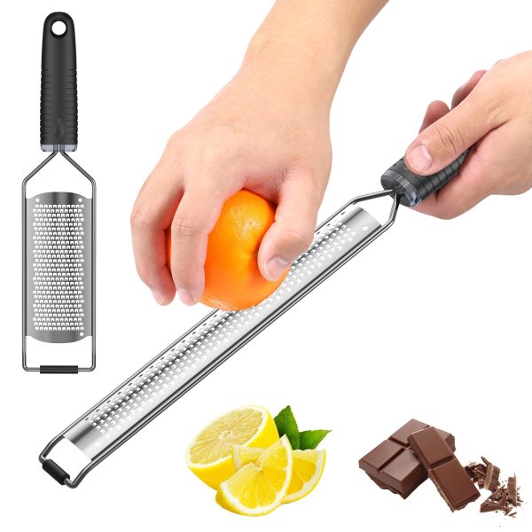 Stainless Steel Grater for Different Food Grater with Non-Slip Handle for Vegetables Cheese Shredder and Lemon Grater