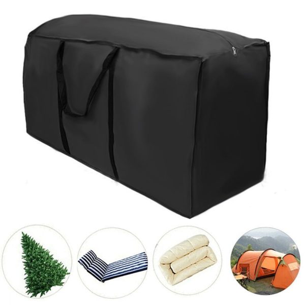 Tcwhniev Christmas Tree Storage Bag - 68 L x 30 W x 20 H .Durable Waterproof Material to Protect Against Dust, Insects, and Moisture. Zippered Bag with Carry Handles. (Black)