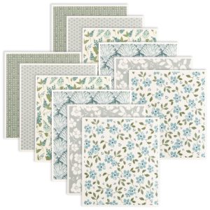 12Pcs Swedish Dishcloths Reusable Kitchen Dish Towels Absorbent Dishcloths Washable Soft Cellulose Sponge Cloths 7.7 x 6.7in Kitchen Wash Rag for Washing Dishes