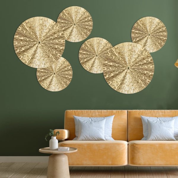 EUWBSSR Metal Plate Wall Decor Art Minimalist Gold Decoration Hangable Home Decor Exquisite Hanging Decor Metal Art Decor for Home Office