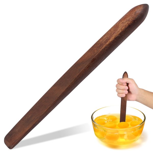 Jetcloudlive 11in Sourdough Bread Mixing Stir Stick Acacia Wood Sourdough Spatula Practical Sourdough Bread Making Tools Wooden Paddle Stirring Stick for Kitchen Cooking