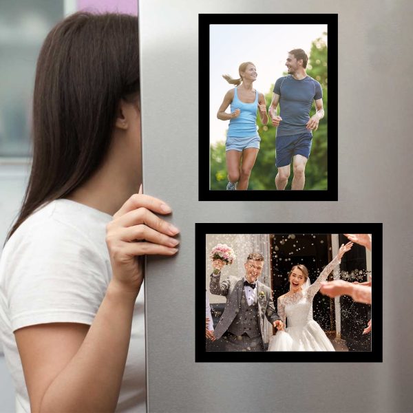 10Pcs Magnetic Picture Frames Versatile Magnet Photo Frame Pockets Practical Certificate Frame Document Frames Waterproof Self Adhesive Magnet Picture Frame for Office