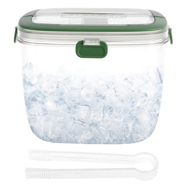 Jetcloudlive Ice Bucket with Lid and Tong Sealed Ice Bucket Container with Handle 5L Ice Cube Bucket Portable Wine Bucket Multifunctional Ice Storage Bin for Cocktail Freezer Bar