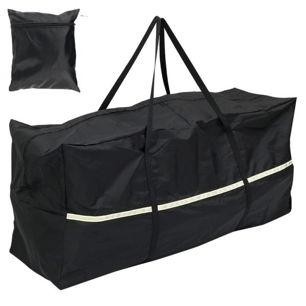 Fvkrnyz Patio Cushion Storage Bag 48 Inch Extra Large Waterproof Outdoor Pillow Storage Cover for Garden Furniture Cushions Protection Water Resistant,Heavy Duty Rip Proof