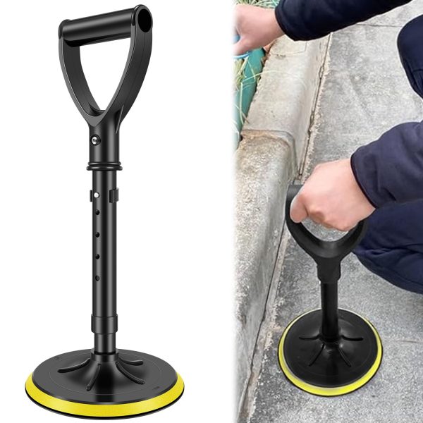 Mobility Aids Tool for Elderly Height Adjustable Stand Assist Aid to Help Get Up from Floor Metal Standup Helper Elderly Stand Assist Devices Tool with 6inch Base for Seniors