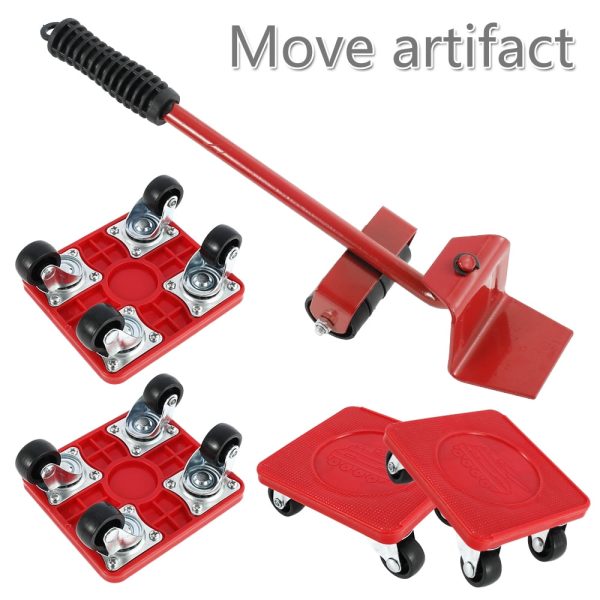 JTWEEN Heavy Duty Furniture Lifter Mover Tools Set Furniture Shifter Wheels Moving Slider Kit Moving Roller Kit Furniture Transport Set Furniture Sliders for Sofas Refrigerators