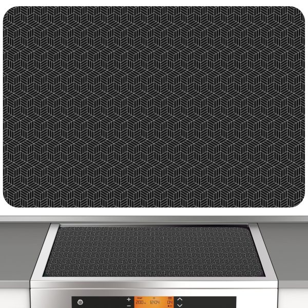Jetcloudlive Large Induction Cooktop Protector Mat 20.5x30.8 in Electric Stove Burner Covers Antiscratch as Glass Top Stove Cover