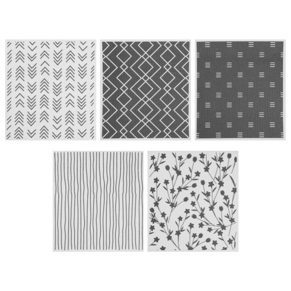 Xiyztok 5Pcs Kitchen Dish Cloths Dishcloths Highly Absorbent Reusable Kitchen Towels Dish Rags Soft Cotton Cleaning Dishcloths for Washing Scrubbing