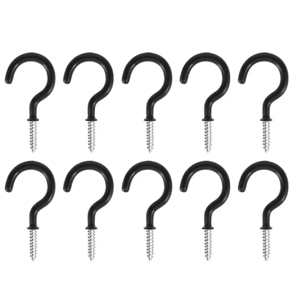 EUWBSSR Ceiling Screw Cup Hooks Hanging Heavy Duty Screw-in Outdoor Indoor Plants Garage