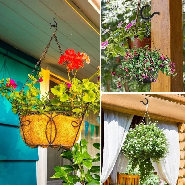 EUWBSSR Ceiling Screw Cup Hooks Hanging Heavy Duty Screw-in Outdoor Indoor Plants Garage - Image 2