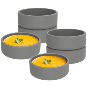 Tcwhniev 6Pcs Silicone Air Fryer Egg Mold,Air Fryer Muffin Pan Easy to Release Egg Poaching Cup Evenly Heated Muffin Mold Heat Resistant Silicone Egg Bite Molds for Home