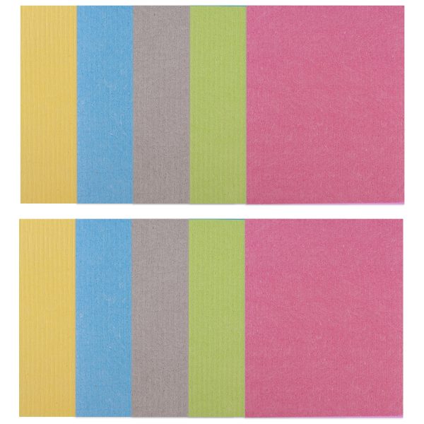 10 PCS Microfiber Dish Towel Absorbent Hand Towel Soft Dish Cloth Machine Washable Cleaning Cloth for Bathroom Home Hotel