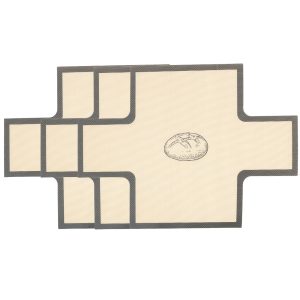 Tcwhniev 3 Pcs Silicone Bread Sling Nonstick Silicone Bread Baking Mat for Dutch Oven Heat Resistant Loaf Pan Liners, Easy to Dough Transfer Tool for Cookies, Bread, Pastry