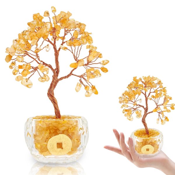 Crystal Tree of Life Healing Crystal TreesBirthday Gifts for Women for Home Decor, Office Desk Decor, Living Room Decor, Handmade Bonsai Trees for Positive Energy, Money, Good Luck