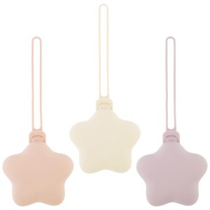 Hvxrjkn 3Pcs Silicone Pacifier Holder Case Safe and Soft Material Pacifier Pouch Portable Case Protective Storage Case Easy to Clean