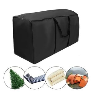 48"Lx15.3"Wx21.6"H Christmas Tree Storage Bag,Durable Waterproof Material to Protect Against Dust&Insects&Moisture,Zippered Bag with Carry Handles,Outdoor Furniture Cushion Storage Bag with Handles
