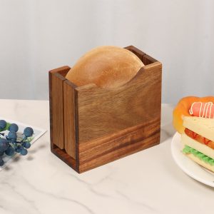 Bagel Slicer Long Lasting Wood Bagel Cutter Holder with Smooth Surface Multifunctional Bread Slicer for Home Kitchen Baking