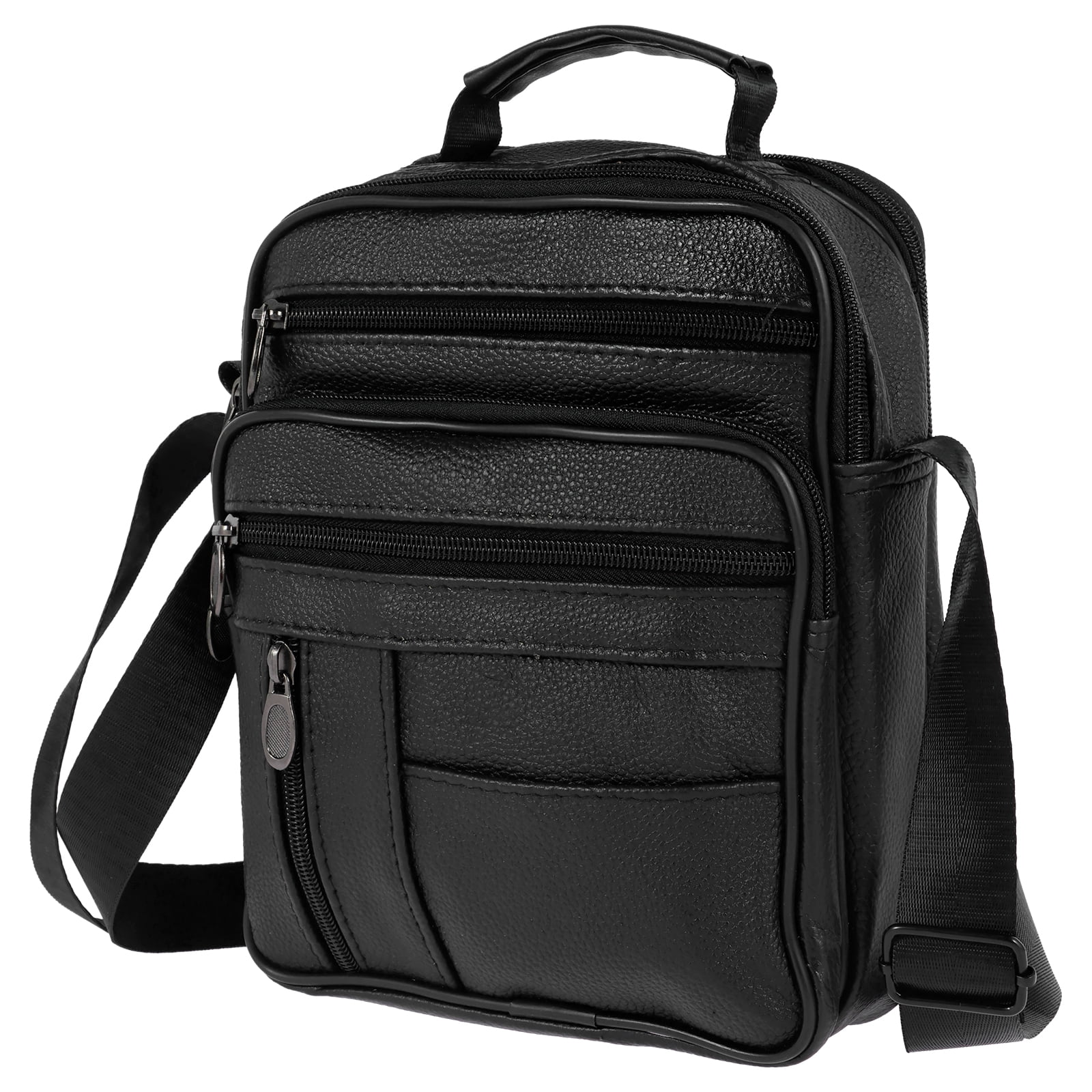 EUWBSSR 8.26*3.93*9.84in Men's Genuine Leather Handbag Shoulder Bag Fashion Cross Body Messenger Business