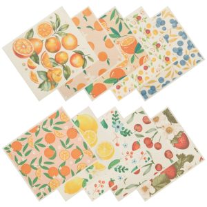 Xiyztok 10PCS Swedish Dishcloths,Reusable Kitchen Dishcloth Set,Absorbent Dish Towels Non Scratch Dish Rags Soft Cotton Cleaning Cloth for Washing Cleaning Scrubbing Kitchen Dishes Bathroom