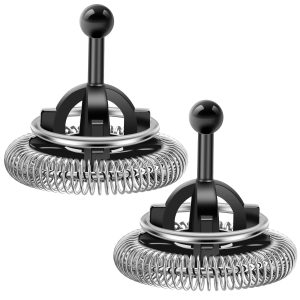 2Pcs Milk Frother Replacement Whisk Compatible with 3/4/Plus Black Plastic Stainless Steel Milk Frother Parts for Coffee Machine Accessories