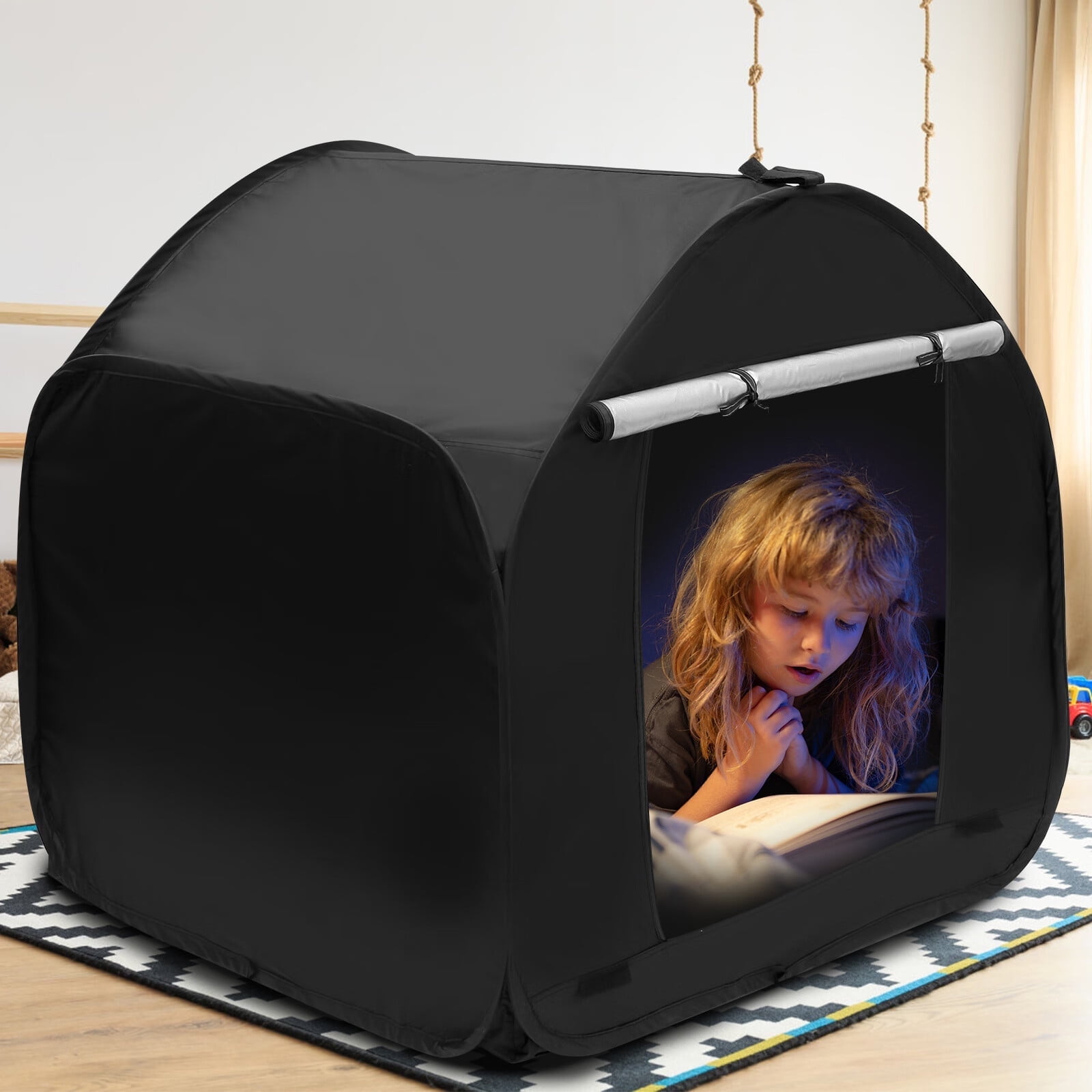 Rzvnmko Calm Corner Tent for Kids Sensory Tent for Children to Play and Relax Sensory Play Tent 35.4??35.4??35.4inches with Storage Bag for Autistic Children
