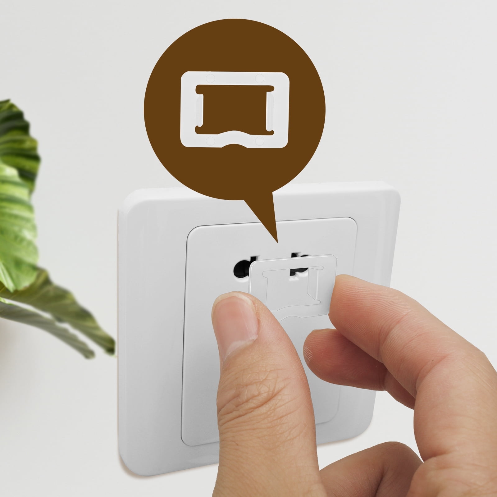 100Pcs Loose Outlet Fix Snug Plug Reusable Loose Outlet Fix Plug Spacers Plastic Plugs Keep Falling Out of Outlet Easily Fix Loose Outlets Loose Socket Plugs for Outlets