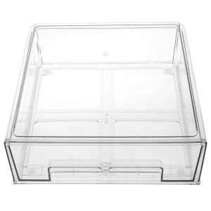 Refrigerator Drawers Stackable Fridge Organizer Bins Pull Out Drawers Clear Refrigerator Fruit Storage Containers Large Capacity Fridge Drawer Organizer for Fruit Vegetable