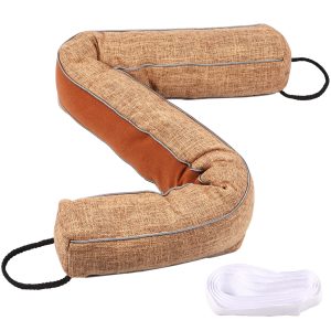 Door Draft Stopper for Bottom Of Door Washable Dust Proof Door Draft Blocker Easy To Install Weighted Wind Blocker With Hanging Loop for Patio Balcony Doors