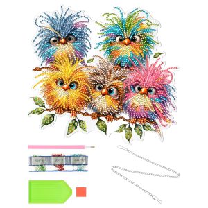 Rhinestone Art Kit Decorative Diamond Drawing Kit for Home DIY Acrylic Kid Diamond Art for Children Adult Beginner Boy Girl