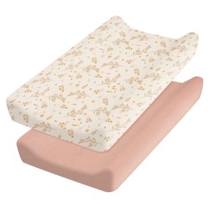 Changing Pad Cover Easy to Clean Baby Diaper Soft Changing Pad Sheets Flexible Changing Table Pad Cover Comfortable Cotton Fitted Diaper for Baby Girls