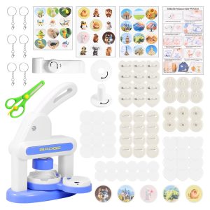 ABS Badge Making Kit Cultivate Creativity Pin Maker Kit Foster Hand On Skill Badge Maker Machine Add Fun DIY Machine for Children