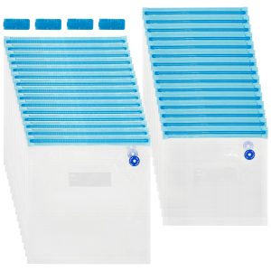 Vacuum Sealer Bags Leak Proof Reusable Food Storage Bags Keep Fresh Food Bags Easy to Use Zipper Freezer Bags Space Saving Gallon Freezer Bags for Kitchens