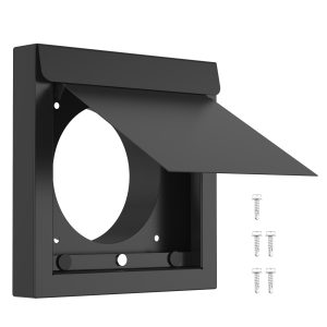 4 Inch Carbon Steel Square Dryer Vent Guard Hood High Strength Auto Closing Exhaust Exterior Vent Cover for Bathroom Kitchen Garage