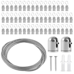 Artistic Display for Kid Artwork Decorative Picture Hanging Wire Kit Enduring Kid Art Artwork Display for Bedroom