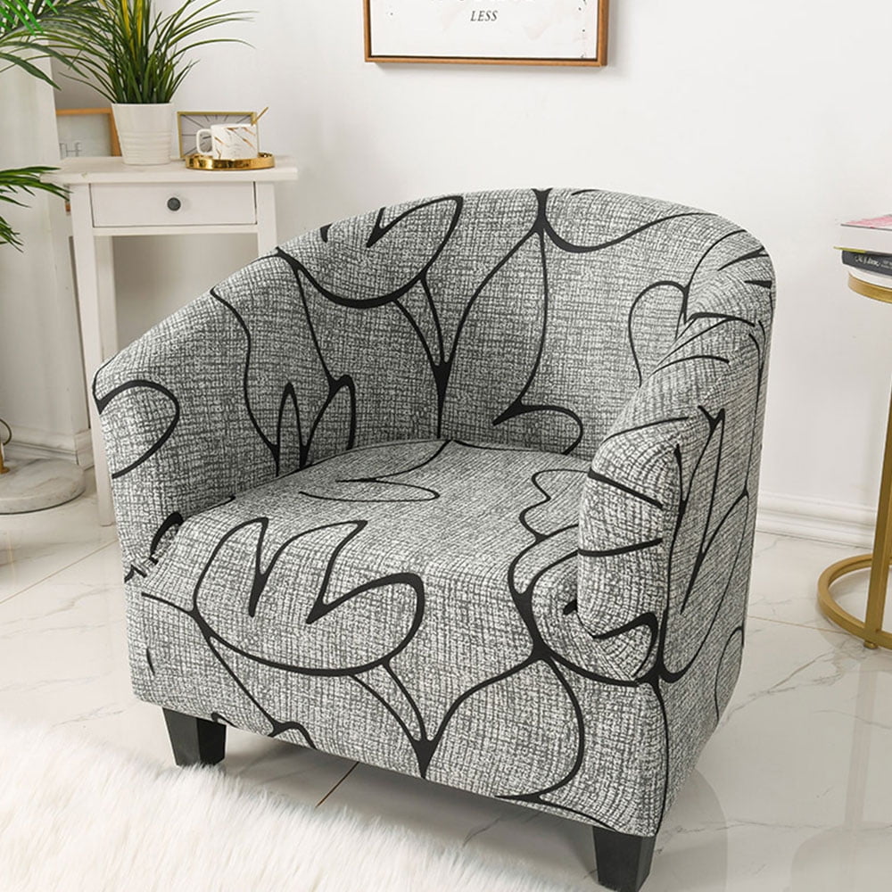 BUTORY Tub Chair Covers Armchair Slipcovers Removable Tub Sofa Slipcover Washable Furniture Protector Covers for Bar Counter Living Room Reception