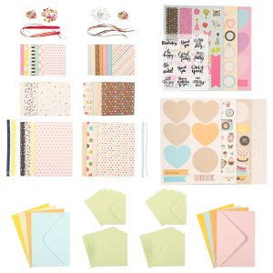 DIY Greeting Card Kits Exquisite Cards Making Set Elegant Paper Greeting Card Set Versatile Card Making Materials Kit Warm Card Making Kits for Adults