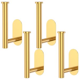 4Pcs Stainless Steel Curtain Holdback Wall Mount Curtain Holder U Shape Drapery Side Support Hook Nail Free Installation for Home