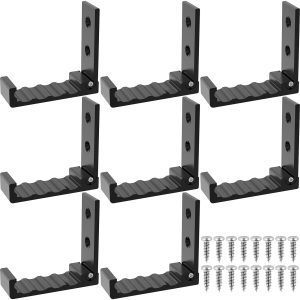 8Pcs Wall Mounted Foldable Hook Aluminium Wall Folding Hooks with 18 Screws Easy to Install Flexible Wall Mounted Foldable Hook Convenient Storage Wall Folding Hooks for Bathrooms