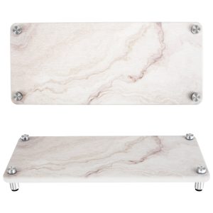 2Pcs Instant Dry Sink Caddy Water Absorbing Sink Stone Tray Nonslip Stone Sink Organizer with Stainless Steel Feet Practical Sink Drying Stone Rack Stone Drying Tray for Home