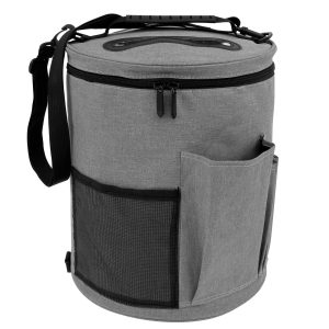 Knitting Bag Yarn Storage Practical Crochet Bag Organizer with Lid Portable Yarn Organizer Tote with Handle Stylish Crochet Bags with Shoulder Strap for Knitting Supplies Crafting