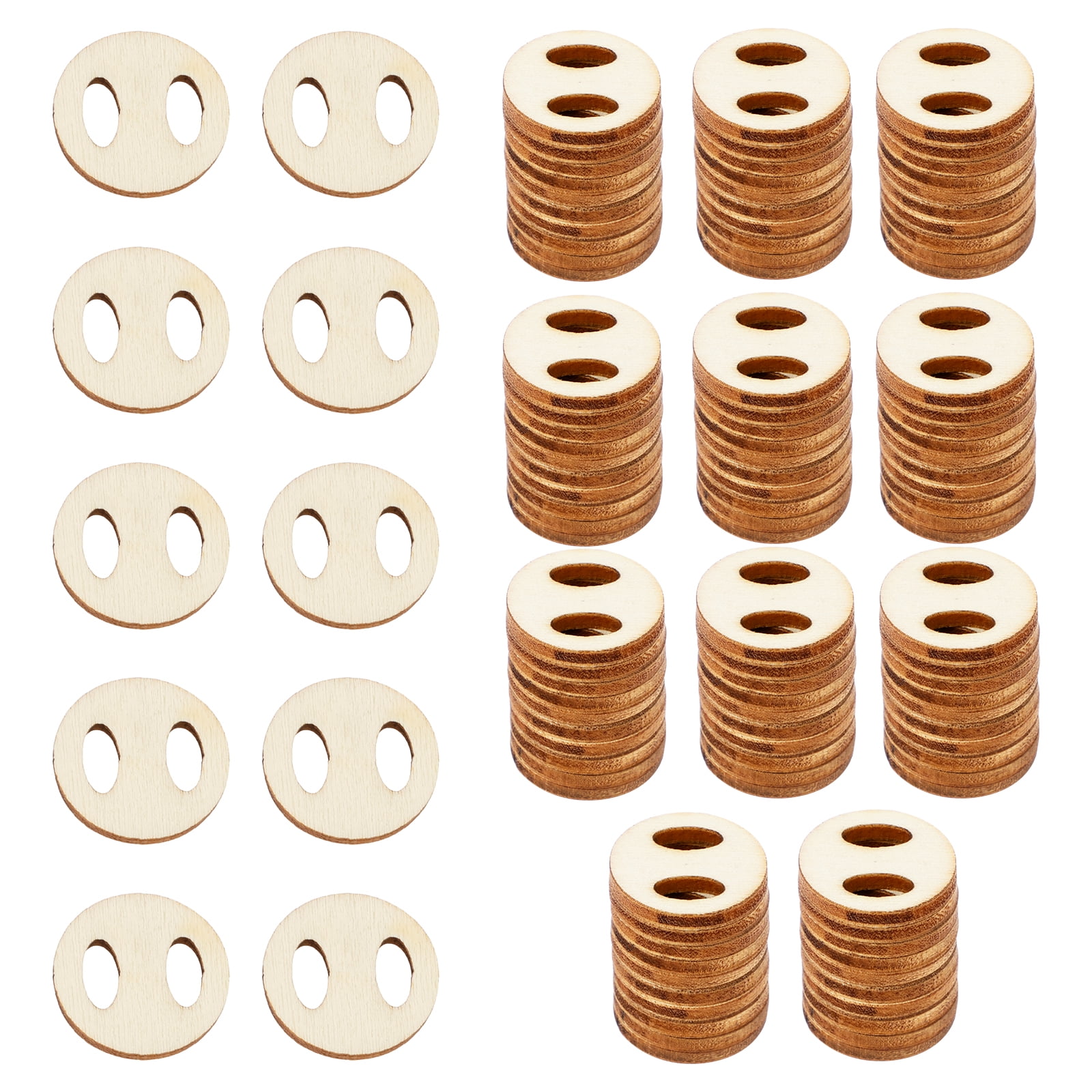 120Pcs Wood Pom Poms Buttons Removable Hat Pom Pom Holder Easy to Install Pom Pom Keepers Pom Pom Hat Fasteners Pom Poms Hat Buttons for Knit Beanies and Toques